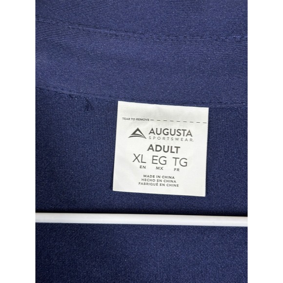 Augusta Sportswear Adult XL Navy Gold Football Helmet Logo Polo Shirt Men's - Picture 3 of 5